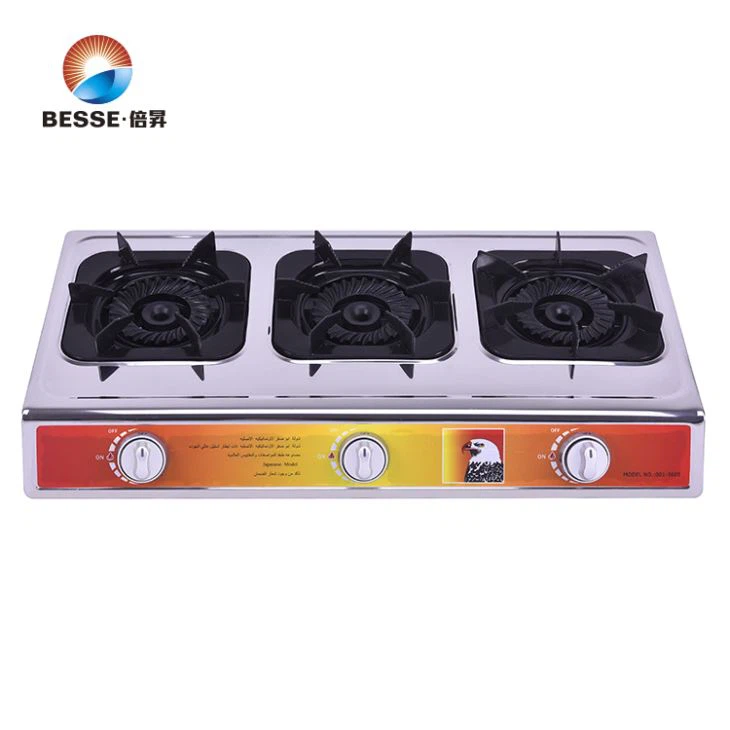 Hot Sales Big Three Burners Stainless Steel Household Gas Burner