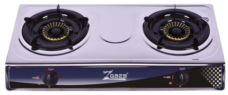 Stianless Steel Gas Stove/cooker With 2 Burners,high Quality And Low Overhead