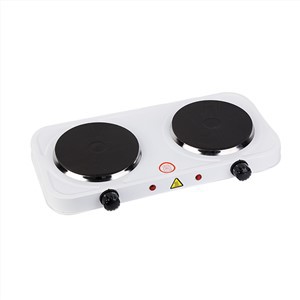 Cuisinière électrique portative de deux brûleurs 2000w pour la cuisine à la maison