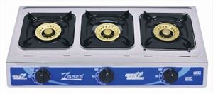 Matériau en acier inoxydable pour cuisinière à trois grands brûleurs