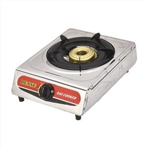 Cuisinières à panneaux en acier inoxydable Poêle à gaz à combustion unique